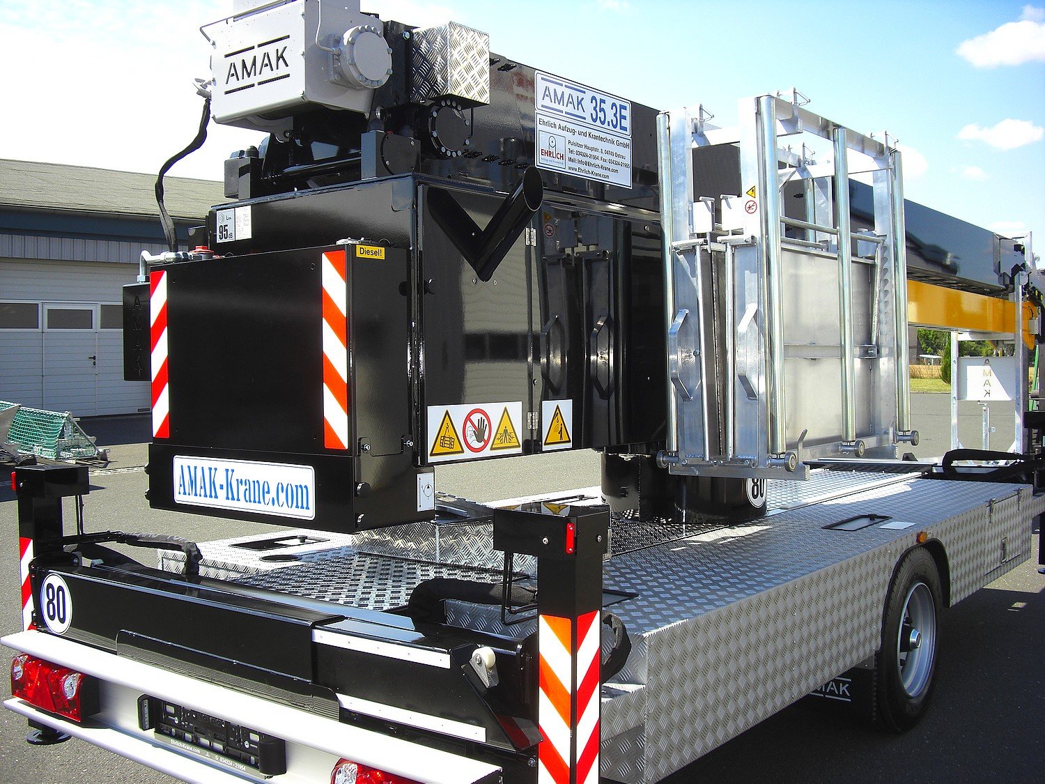 AMAK 35.3 E, noch höher, stärker, komfortabler Ehrlich Krane